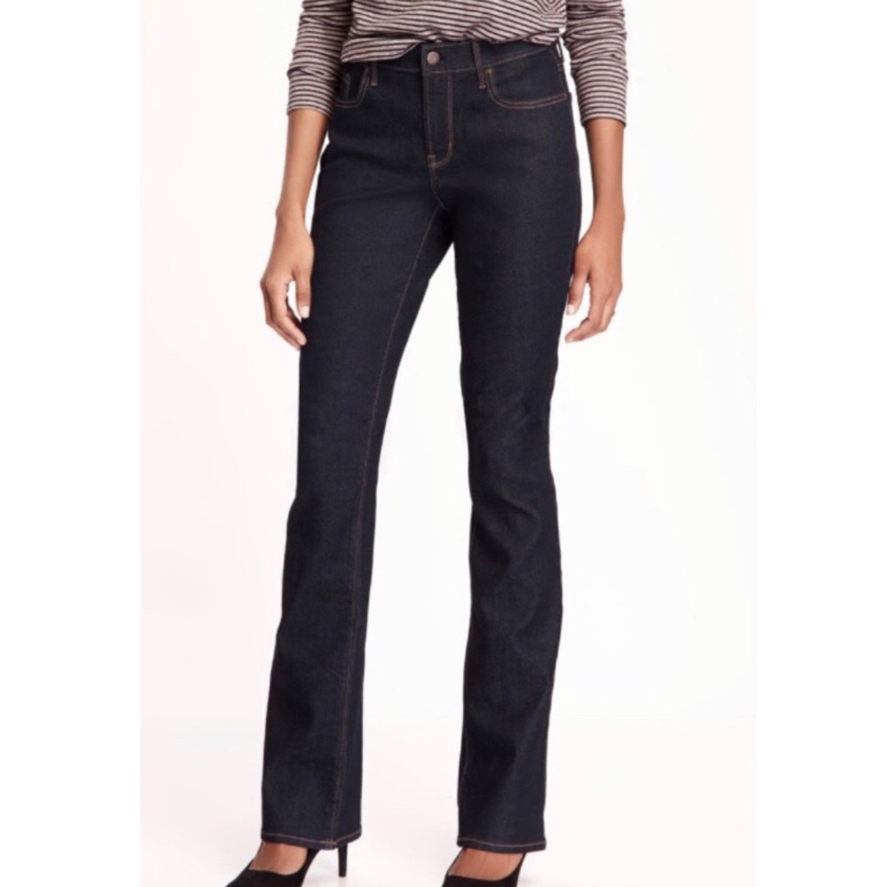 Gap Dark Denim Curvy Perfect Boot Cut Jeans